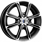K&K Флэш 5x14 4*98 ET35 DIA58.6 Алмаз черный Литой